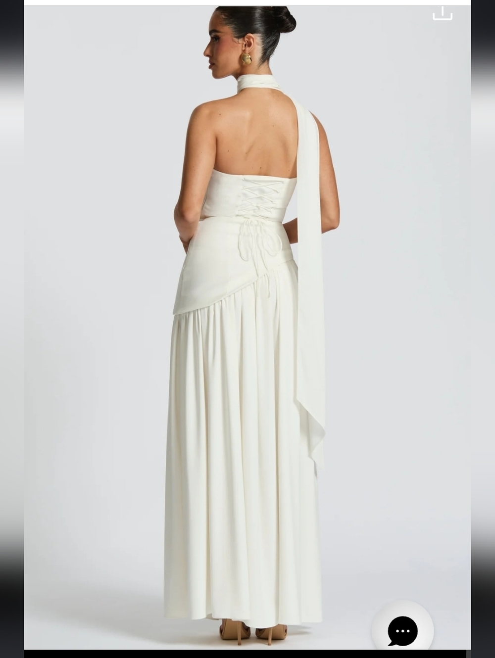 Babyboo Maliyah Maxi Dress - Ivory - Picture 6 of 8